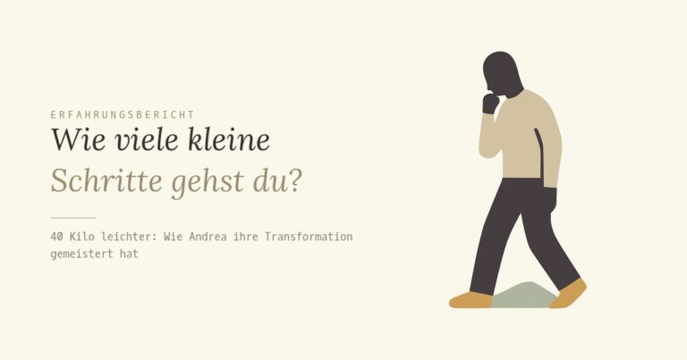Wie viele kleine Schritte gehst du?