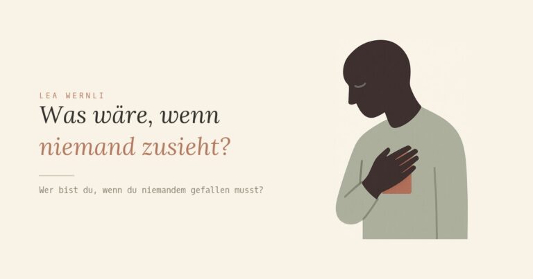 Was wäre, wenn niemand zusieht?
